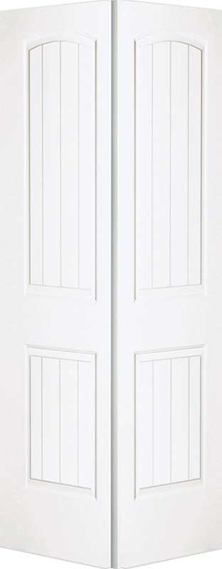 2-Panel Santa Fe Smooth Hollow Core White Primed Composite Interior Closet Bi-Fold Door