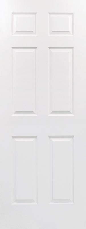 6-Panel Colonist Textured Hollow Core White Primed Composite Interior Door