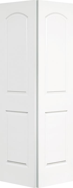 2-Panel Roman Smooth Hollow Core White Primed Composite Interior Closet Bi-Fold Door