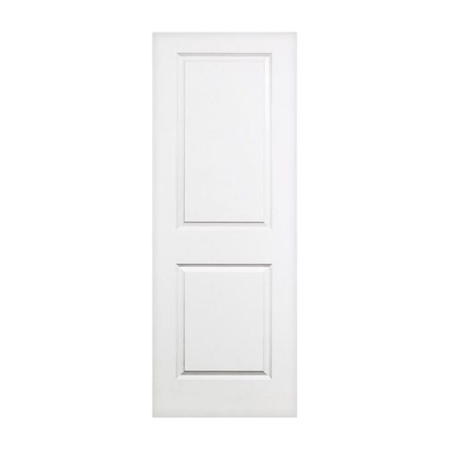 2-Panel Carrara Smooth Solid Core White Primed Composite Interior Door 8-0