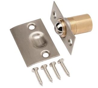 Lightweight Cabinet and Interior Door Ball Catch With Steel Screws