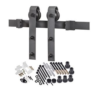 Barn Door Hardware - Matte Black Barn Door Track Kit