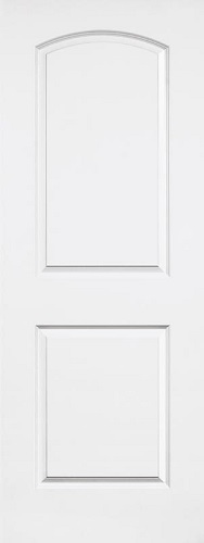 2-Panel Roman Smooth Solid Core Exterior Wood Door
