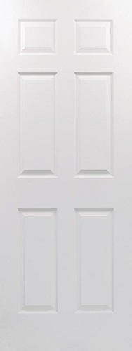 6-Panel Colonist Textured Solid Core 20-Minute Fire Rated Exterior Wood Door
