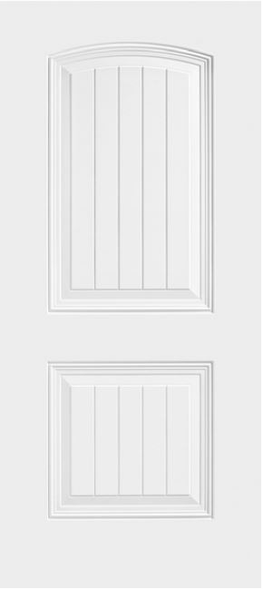 2-Panel Cheyenne Smooth Primed Exterior Residential Steel Door