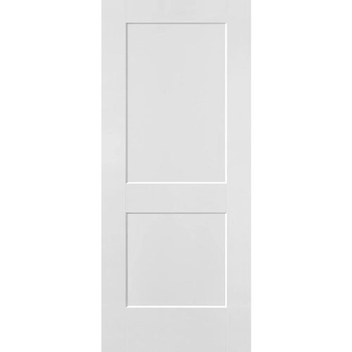 2-Panel Shaker Smooth Exterior Fiberglass Door