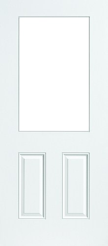 6-Panel Smooth Primed 20-Minute Fire Rated Exterior Residential Steel Door, 22 in. x 36 in. Cut Out, Hinge Mortise