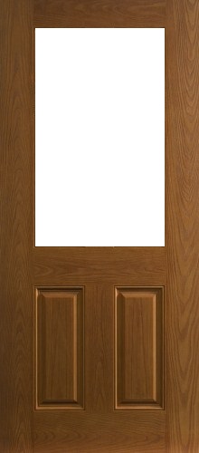 6-Panel Oak Exterior Fiberglass Door, 22 in. x 36 in. Cut Out