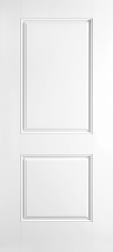 2-Panel Squaretop Smooth Exterior Fiberglass Door