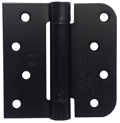 4 in. x 4 in. Exterior Door Hinge, Steel With Removable Pin, With Spring (Self-Closing)