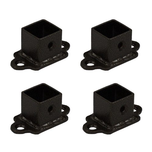 Pack of (4) Black Powder Coated Steel Level Brackets