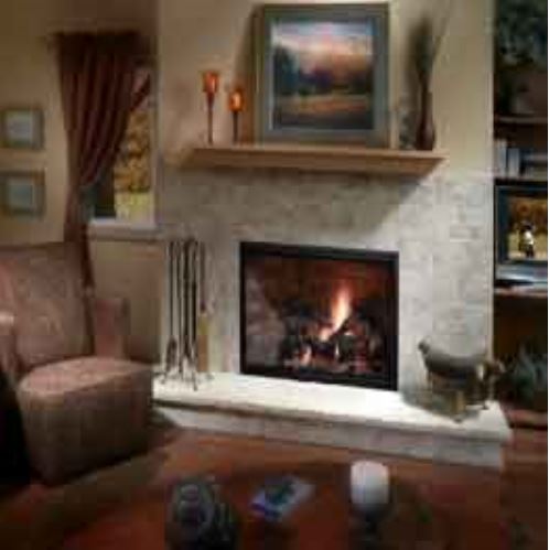 Herringbone Refractory Icon Wood Burning Fireplace