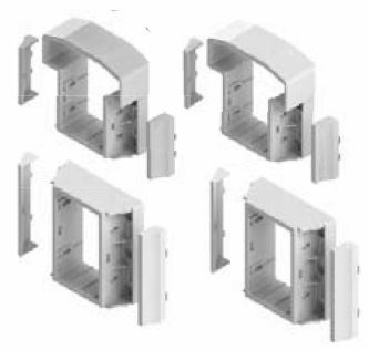 White Finyl Line T-Top Level Bracket Kit, Includes (2) Top and (2) Bottom Brackets