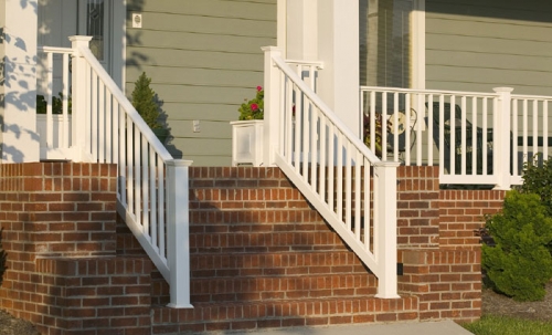 Original Rail White Vinyl Stair Railing Kid 29-35 Degree