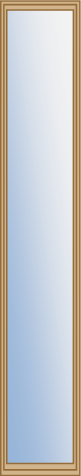 1-Lite Low-E Rectangular Glass 3/4 Insert, Tan Frame
