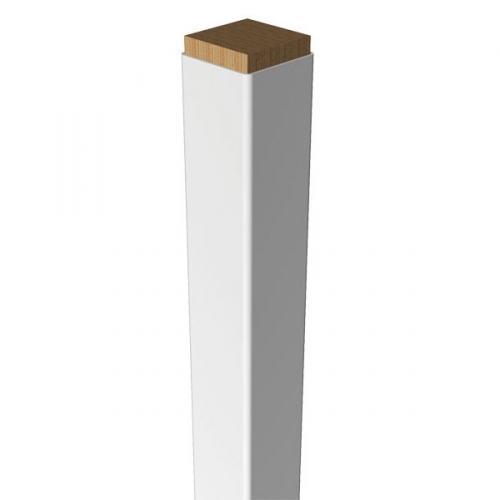 White Vinyl Post Sleeve, No Cap