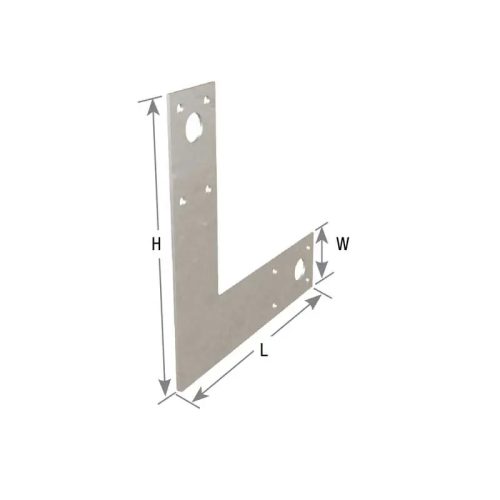 Carton of (20) L-Series 1-1/2 in. x 6 in. x 6 in. 14 Ga. Steel Straps