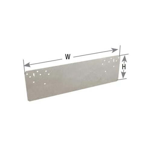 Carton of (25) 5 in. x 8-1/16 in. 16 Ga. Steel Triple Zinc Protection Plates