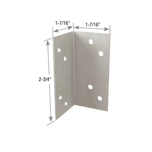 Carton of (100) 1-7/16 in. x 2-3/4 in. Triple Zinc 18 Ga. Steel Framing Angle