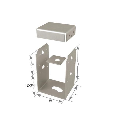 Carton of (4) 7-1/2 in. x 7-3/16 in. x 7-1/16 in. Post Anchors
