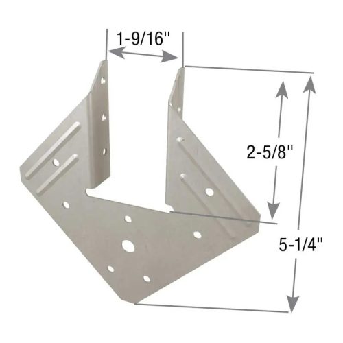 Carton of (100) Left / Right 18 Ga. Steel Truss & Rafter Anchors