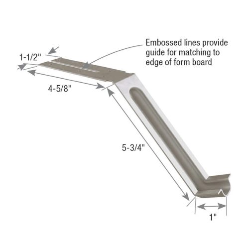 Carton of (50) 1-1/2 in. x 4-5/8 in. x 5-3/4 in. Triple Zinc 16 Ga. Split Flange Foundation Anchors