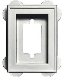 Low Profile Inset Block For Electrical Outlets
