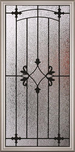 Charleston Rectangular Decorative Glass Insert