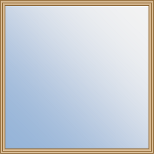 1-Lite Basswood Rectangular Tempered 1/8 in. Glass Insert For 1-3/8 in. Door