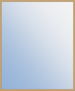 1-Lite Basswood Rectangular Tempered 1/8 in. Glass Insert For 1-3/4 in. Door