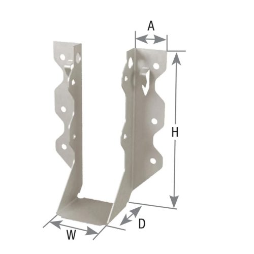 Carton of (50) 1-9/16 in. x 1-1/2 in. x 4-3/4 in. JL26 Joist Hangers