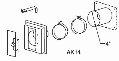 Outside Air Kit for Novus Unit, B-Vent only
