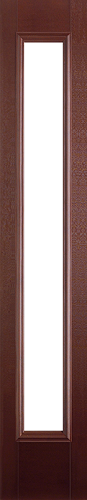 12 in. x 80 in. x 1-3/4 in. Mahogany Full Lite Belleville Series Fiberglass Sidelite, 7 in. x 64 in. Cut Out