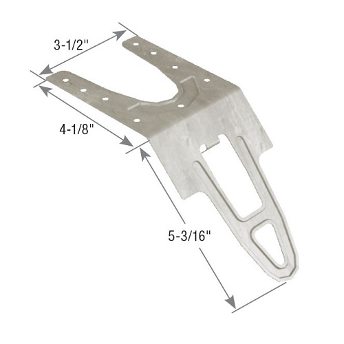 Carton of (50) 3-1/2 in. x 4-1/8 in. x 5-3/16 in. FA4-TZ Foundation Anchor Triple Zinc