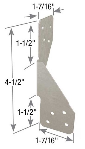 Carton of (100) RT3A RT-Series Reversible Rafter Hurricane Ties
