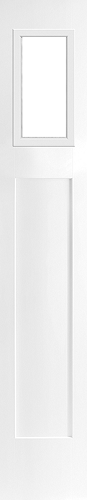 12 in. x 80 in. x 1-3/4 in. Smooth Craftsman Fiberglass Sidelite, 8 in. x 17 in. Cut Out