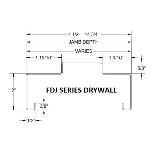 Drywall Commercial Right Hand Hinge Jamb