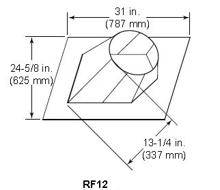 Heatilator RF-12 "M" Roof Flashing