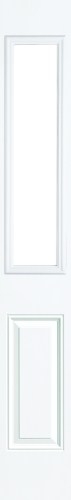 12 in. x 80 in. x 1-3/4 in. Smooth 1/2-Lite Over Panel Steel Sidelite, 8 in. x 36 in. Cut Out