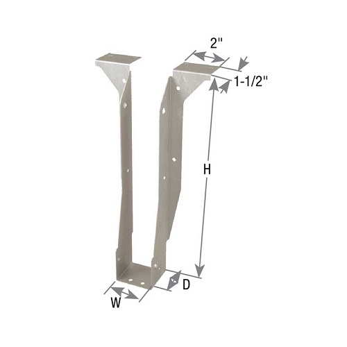 Carton of (25) 3-9/16 in. x 2-3/8 in. x 16 in. THO35160 Top Mount Hangers