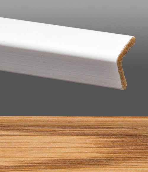 Carton of (14) Ultra Oak Outside Woodgrain Corner Moulding