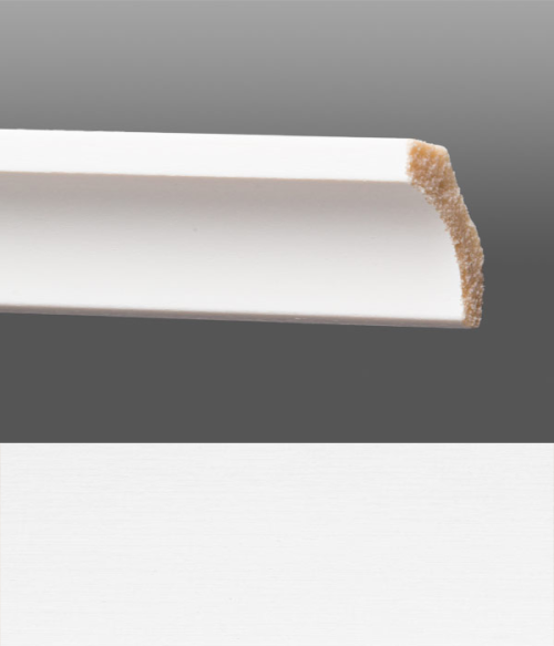 Carton of (25) Crystal White Cove Moulding