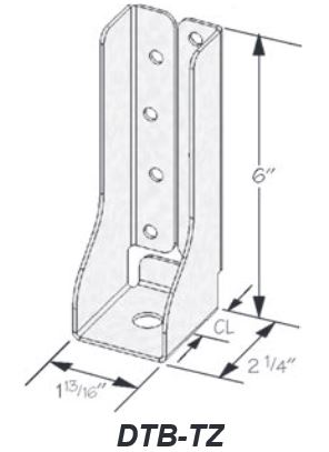 Carton of (25) 14 Ga. Deck Tie Brackets