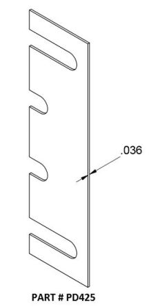 4-1/2 in. Mesker Hinge Shim
