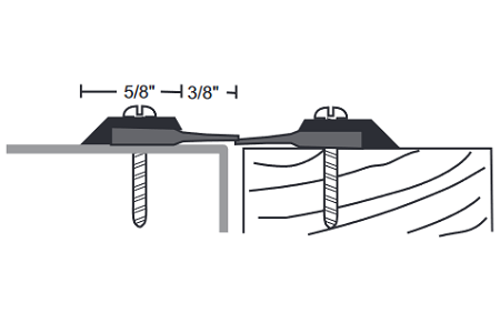 Set of 84 in. Astragal Weatherstrip Seal