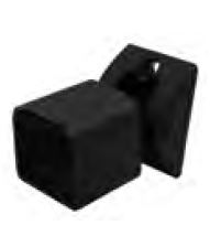Pack of (2) Textured Black Aluminum Multi-Pitch Bottom Rail Brackets