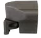Pack of (2) Textured Black Aluminum Post-To-Post Multi-Pitch Top Rail Stairs