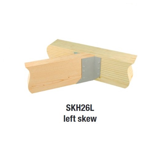 Carton of (25) 1-9/16 in. x 5-1/4 in. x 1-7/8 in. 45 Degree Left Skewed Hangers
