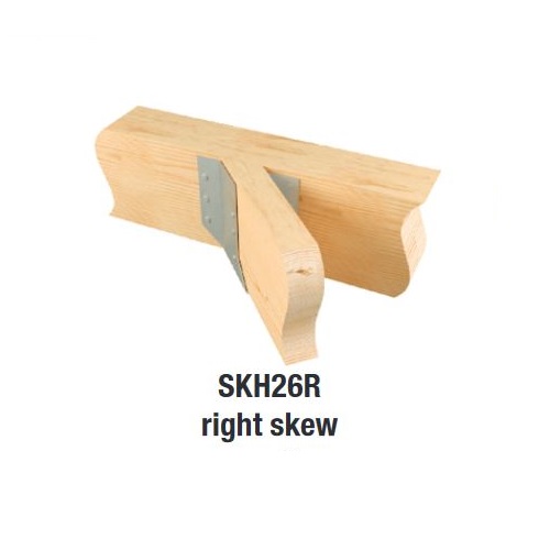 Carton of (25) 1-9/16 in. x 5-1/4 in. x 1-7/8 in. 45 Degree Right Skewed Hangers