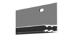 1/2 in. x 12 ft. Grey Trim Receiver
